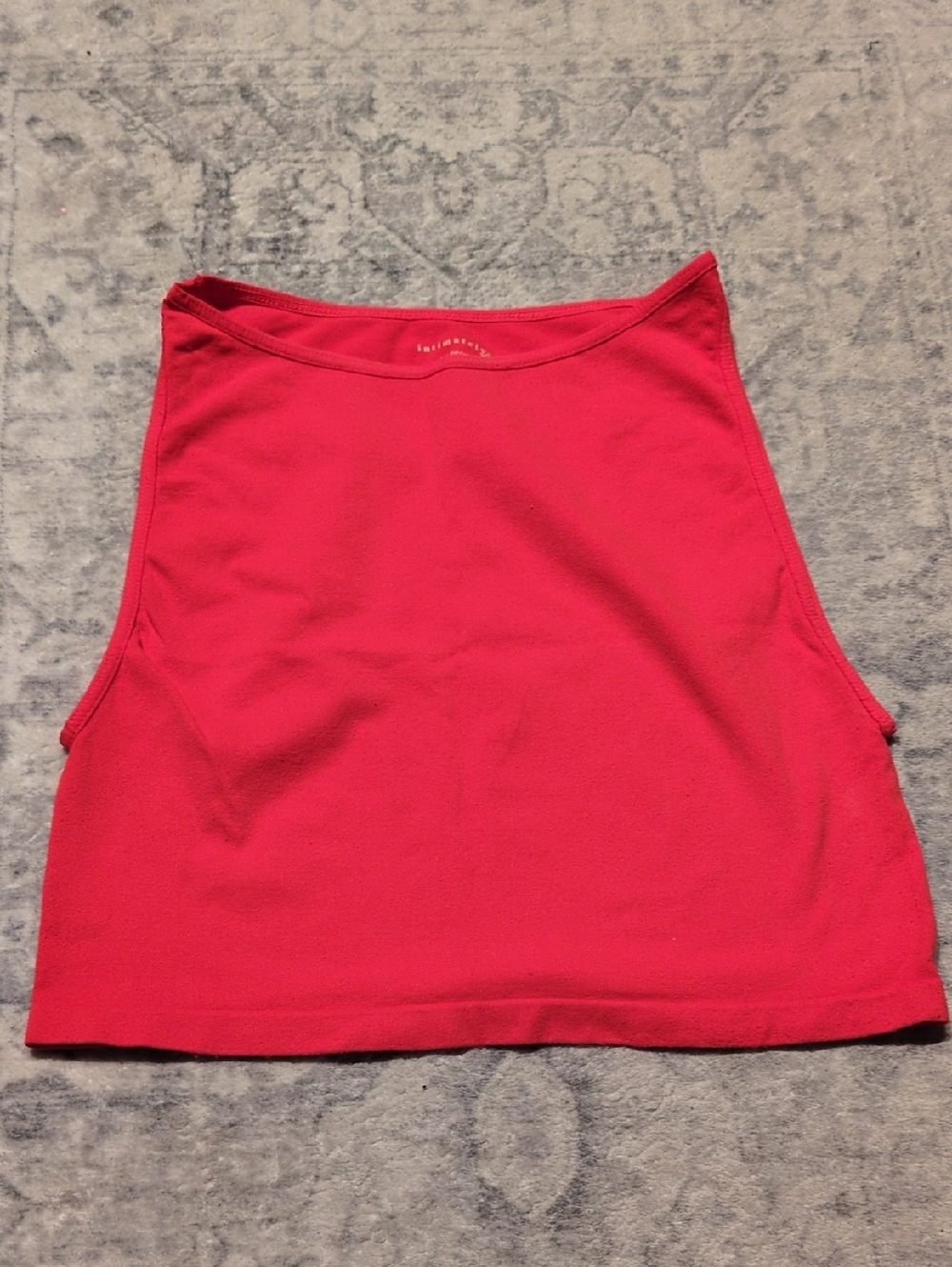Free People Bright Red High Neck Tank